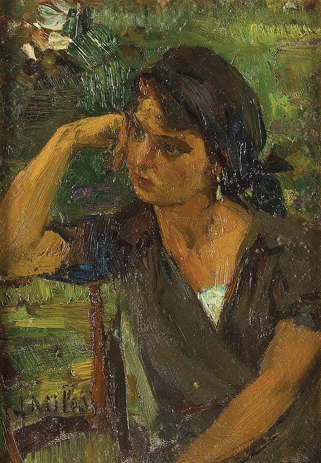 Donna pensosa